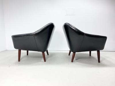 1960s Vintage Danish Lounge Chairs a Pair