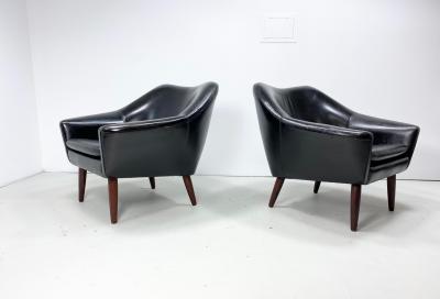 1960s Vintage Danish Lounge Chairs a Pair