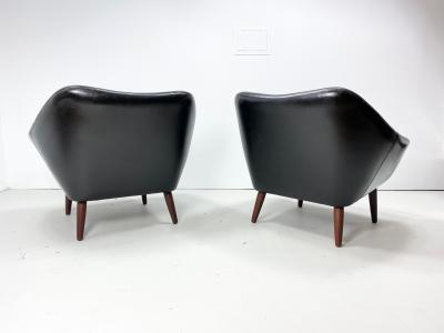 1960s Vintage Danish Lounge Chairs a Pair