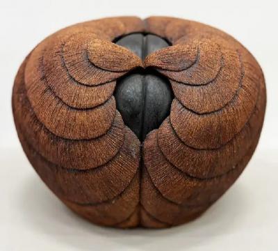 1960s Vintage Overscale Organic Studio Pottery Sculpture with Great Textures
