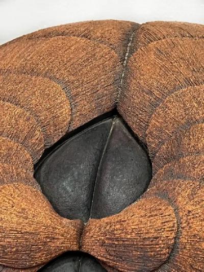 1960s Vintage Overscale Organic Studio Pottery Sculpture with Great Textures