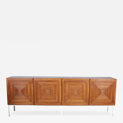 1960s Wilhelm Renz geometric walnut 90 sideboard