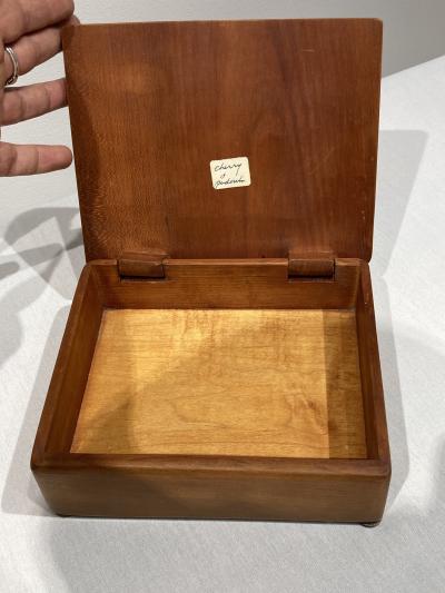 1960s cherry wood boxe