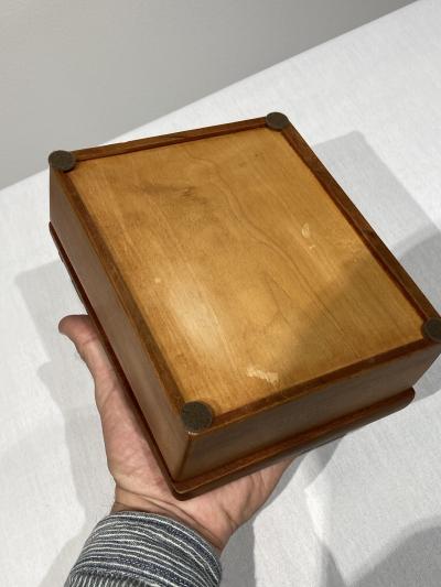 1960s cherry wood boxe