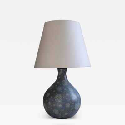 1960s earthenware table lamp France