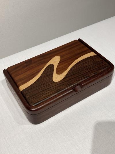 1960s mahogany jewel boxe