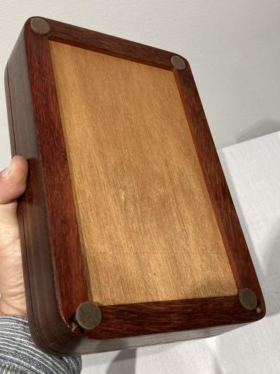 1960s mahogany jewel boxe