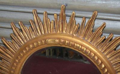1970 1980 Pair Sunburst Mirrors Diameter 86 cm