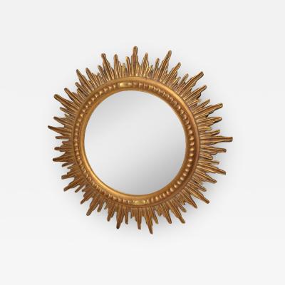 1970 1980 Pair Sunburst Mirrors Diameter 86 cm