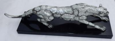 1970 1980 Panth re Disco Year in Encrusted with Shards of Mirrors