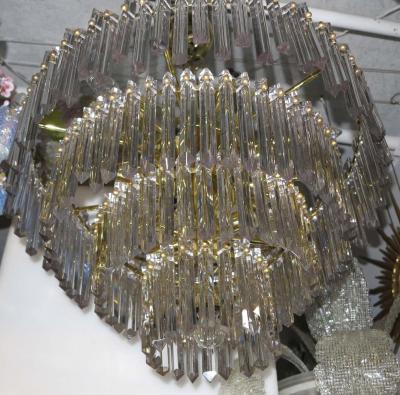 1970 Chandelier with 180 Kristals and 17 Bulbs