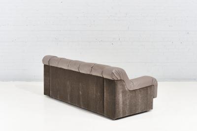 1970 Channeled Upholstered Sofa