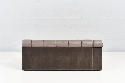1970 Channeled Upholstered Sofa