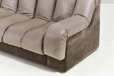 1970 Channeled Upholstered Sofa