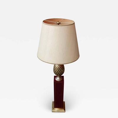 1970 Floor Lamp in the Style of Lancel with Pineapple