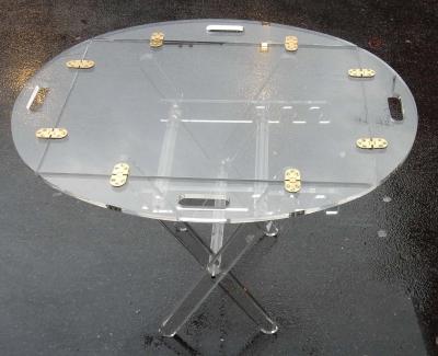 1970 Table of Marine Altuglass Has Adjustable Height