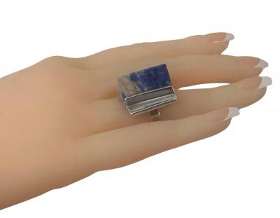 1970 s Sodalite and Sterling Ring