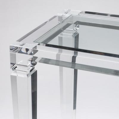 1970S ITALIAN PERSPEX CONSOLE TABLE