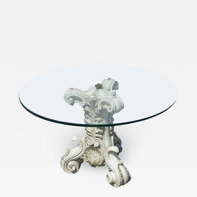 1970s 80s Classical Pedestal Side Coffee Table
