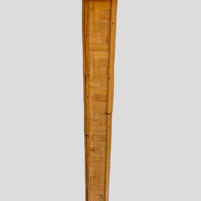 1970s Bamboo rattan coat hanger by Vivai del sud