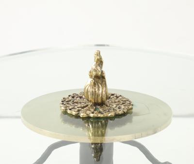 1970s Baroque Style Brass And iron Side Tables