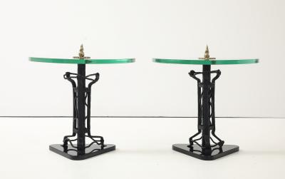 1970s Baroque Style Brass And iron Side Tables