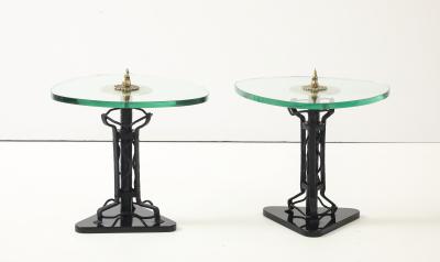 1970s Baroque Style Brass And iron Side Tables