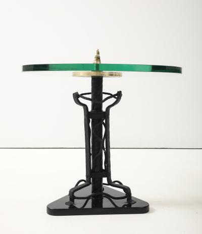 1970s Baroque Style Brass And iron Side Tables