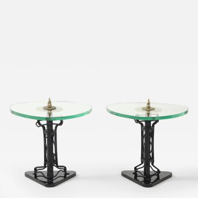 1970s Baroque Style Brass And iron Side Tables