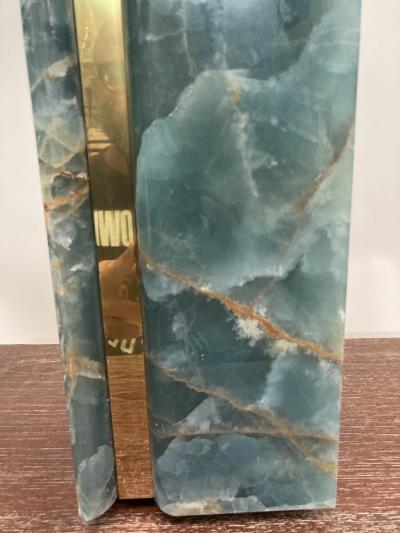 1970s Blue onyx table lamp by Starba Basel