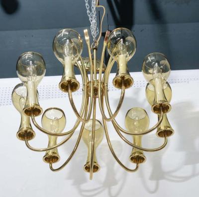 1970s Brass Chandelier