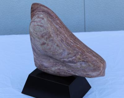 1970s Carved Marble Abstract Dog Head Sculpture