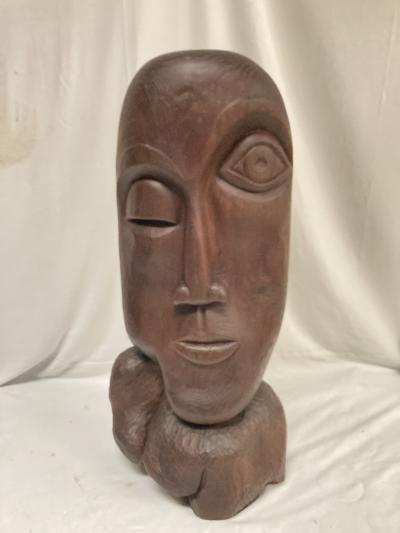 1970s Carved wood sculpture