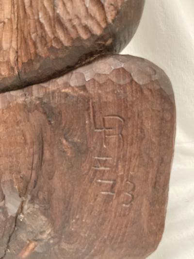 1970s Carved wood sculpture