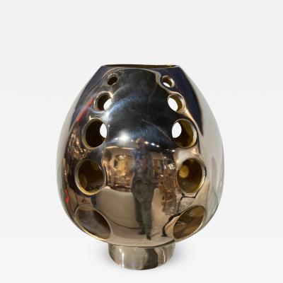 1970s Cast aluminium Organic table lamp