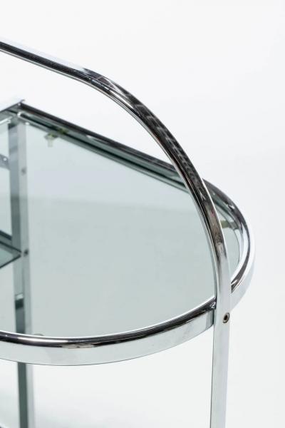 1970s Chrome Modernist Three Tier Bar Cart