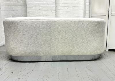 1970s Curved Sofa in Boucl 