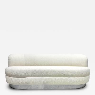 1970s Curved Sofa in Boucl 