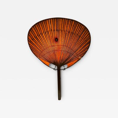 1970s Designer Ingo Maurer Uchiwa Bamboo Wall Light Sconce Germany