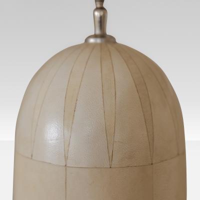 1970s Dome lamp in parchment a pair