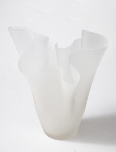 1970s Handkerchief Italian Modernist Vase
