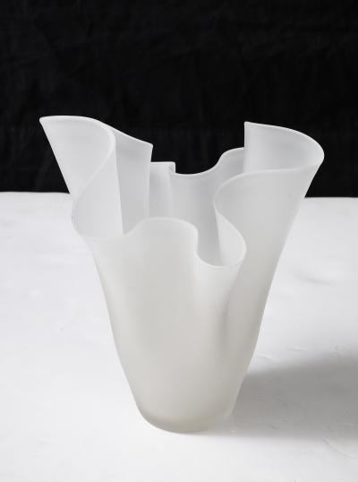 1970s Handkerchief Italian Modernist Vase