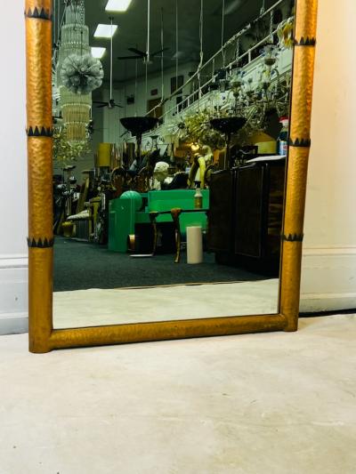 1970s ITALIAN METAL PALM TREE MIRROR