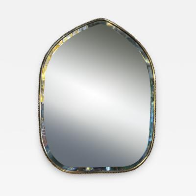 1970s Italian Brass Wall Mirror