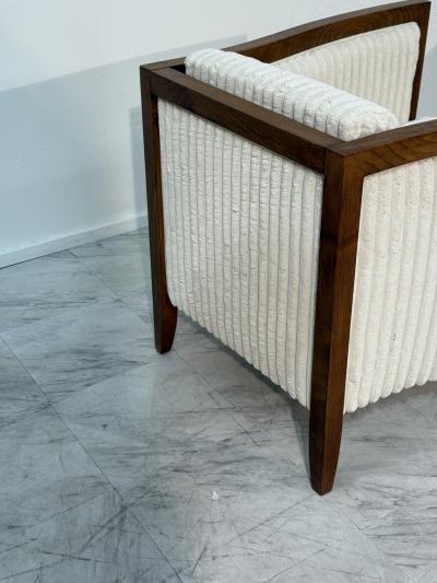 1970s Italian Modernist Lounge Chairs with Flared Frame