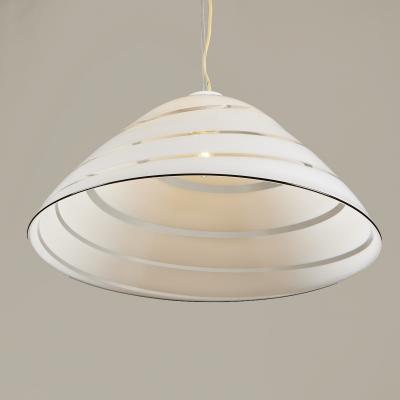 1970s Italian Murano glass swirl cone shaped pendant