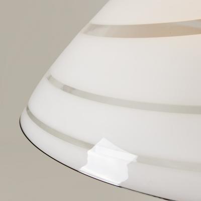 1970s Italian Murano glass swirl cone shaped pendant