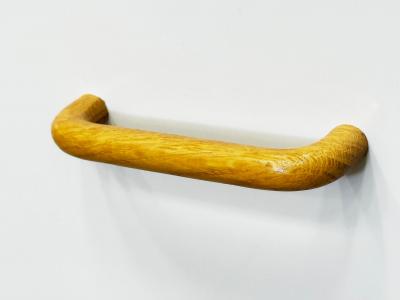 1970s Laminate 6 Drawer Dresser with Reed Base Wood Handles