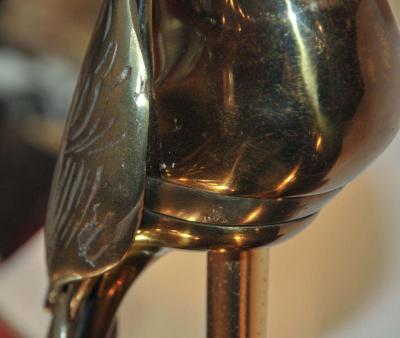 1970s Lamp with a Bronze Toucan