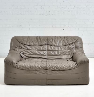 1970s Leather Settee